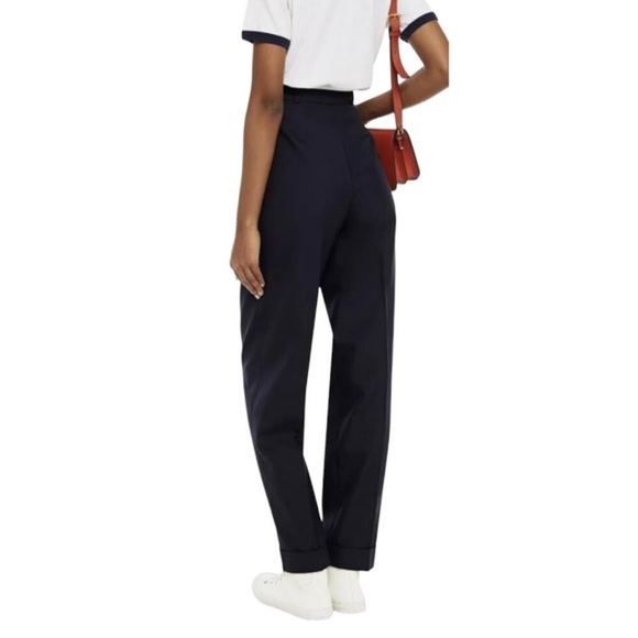 Re/Done Black Pleated  Front  80s Trousers - Picture 3 of 9